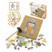 Viga Toys Dřevění roboti 45 prvků