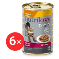 Nutrilove kuřecí v želé 6 × 400 g