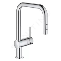 GROHE Minta Dřezová baterie s výsuvnou sprškou, chrom 32322002