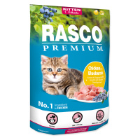 Rasco Premium Kitten Kuřecí s borůvkou granule 400 g