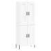 vidaXL Skříň highboard bílá 69,5 x 34 x 180 cm kompozitní dřevo