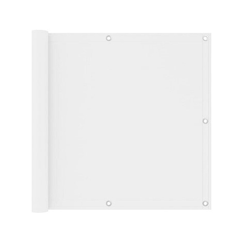 Balkónová zástěna bílá 90×500 cm oxfordská látka 134894 SHUMEE