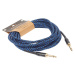 Cascha Professional Line Guitar Cable, Straight, Tweed Blue, 6 m