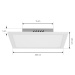 Lindby Lindby LED panel laminát, bílý, 29,5 x 29,5 cm