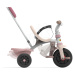 Tříkolka Be Fun Comfort Tricycle Pink Smoby s dvojitou vodicí tyčí a taškou od 10 měsíců