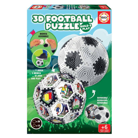 Puzzle fotbalový míč 3D Football Puzzle Educa 32 dílků