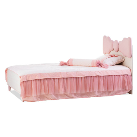 Dětská postel 100x200cm chere - bříza/růžová