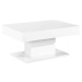Tempo Kondela Konferenční stůl s úložným prostorem DIKARO - bílý, vysoký lesk + kupón KONDELA10 