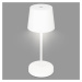 Briloner Stolní lampa LED Piha s dobíjecí baterií, bílá