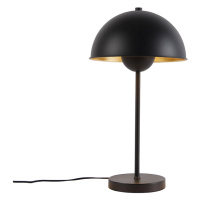 Retro stolní lampa černá se zlatem - Magnax