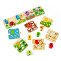 Bigjigs Toys Puzzle s obrázky a čísly