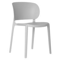 Plastová jídelní židle Baros šedá
