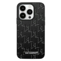 Pouzdro Karl Lagerfeld Leather Monogram Pro Iphone 15 Pro Max Černé