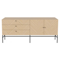 Výprodej Pop up Home designové komody Luxe Sideboard (dub, držadla mosaz)