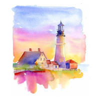 Obrazová reprodukce Lighthouse, 2014,, Keeling, John, 35x40 cm