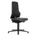 bimos Průmyslová otočná židle NEON ESD, patky, synchronní mechanika, koženka, šedý flexibilní pá