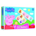 Domino papírové Prasátko Peppa/Peppa Pig 21 kartiček společenská hra v krabici 21x14x4cm