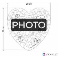Puzzle s fotkou - Srdce LOVE