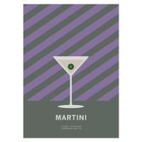 Ilustrace Drink Martini, Paperago, 30 × 40 cm