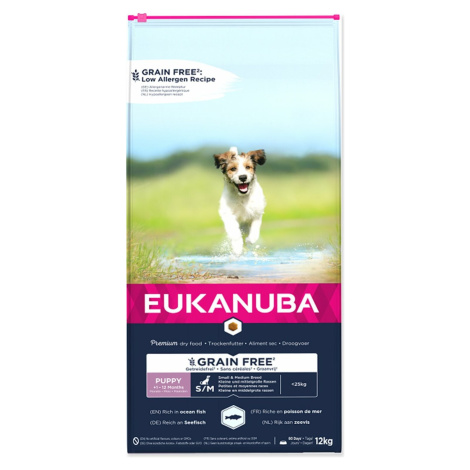 EUK Puppy & Junior Small & Medium Grain Free OF 12kg Eukanuba