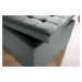 LuxD Designová taburetka Rococo 60 cm šedý samet
