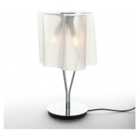 Artemide Logico stolní lampa - Difuzor hedvábí, chromová struktura 0457120A