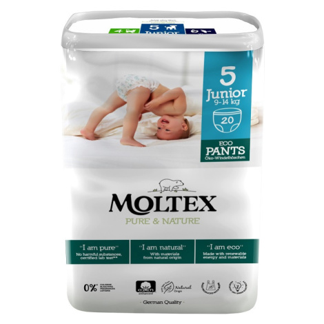 Natahovací plenkové kalhotky Moltex Pure & Nature Junior 9 – 14 kg (20 ks)
