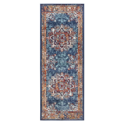 Tmavě modrý koberec běhoun 80x240 cm Orient Maderno – Hanse Home