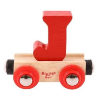Bigjigs Rail Vagónek dřevěné vláčkodráhy - Písmeno J