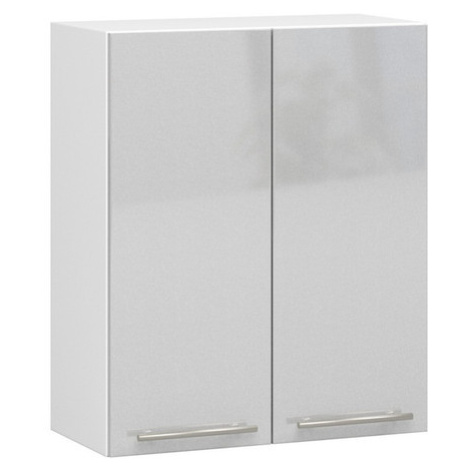 Kuchyňská skříňka OLIVIA W60 H720 - bílá/šedý lesk Akord