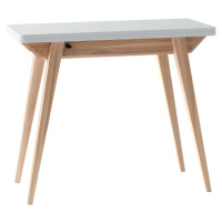 Bílý přírodní konzolový stolek s bílou deskou 45x90 cm Envelope – Ragaba