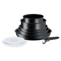 Hliníková sada nádobí 8 ks INGENIO Black stone L3998802 – Tefal