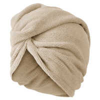 Livarno home Froté turban na vlasy (béžová)