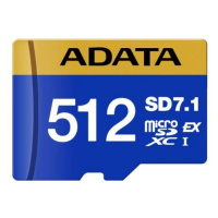 ADATA MicroSDXC karta 512GB Premier Extreme SD7.1, U3, C10, V30 (R:800/W:700 MB/s)