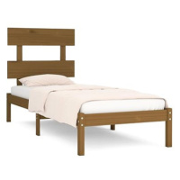 Rám postele medově hnědý masivní dřevo 100 × 200 cm, 3104666
