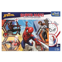 Oboustranné puzzle Spiderman jde do akce SUPER MAXI 24 dílků