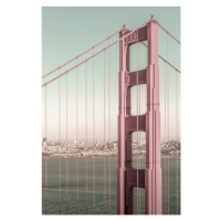 Fotografie SAN FRANCISCO Golden Gate Bridge | urban vintage style, Melanie Viola, 26.7 × 40 cm