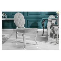 LuxD Designová židle Rococo II šedá