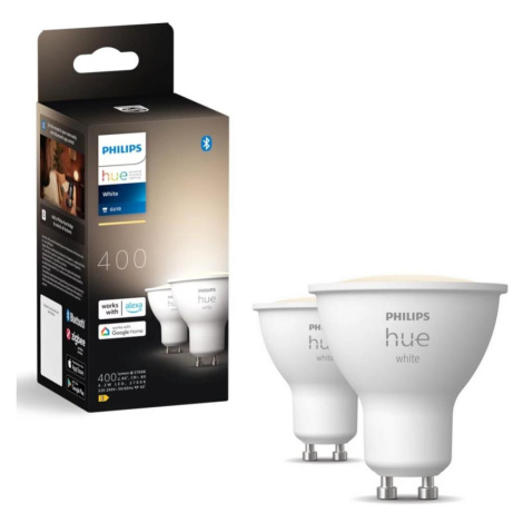 Hue sada 2x LED žárovka White GU10 4,2W 400lm 2700K CRI80 IP20 Philips
