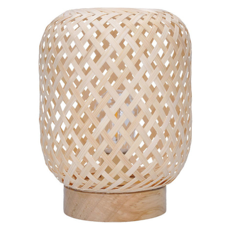 Solight Ratanová LED lucerna s LED žárovkou, teplá bílá, 2 × AAA, 19 cm