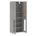 vidaXL Skříň highboard šedá sonoma 69,5 x 34 x 180 cm kompozitní dřevo