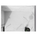 MEXEN/S Stone+ obdélníková sprchová vanička 130 x 90, bílá, mřížka bílá 44109013-W