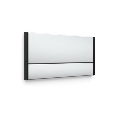 Accept Dveřní tabulka ACS stříbrná (nezásuvný systém, 187 x 93 mm) (stříbrná tabulka)