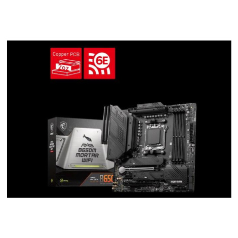 MSI MAG B650M MORTAR WIFI, AM5, AMD B650, 4x DDR5, mATX