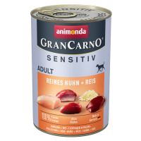Animonda GranCarno Adult Sensitive 24 × 400 g - čisté kuřecí & rýže