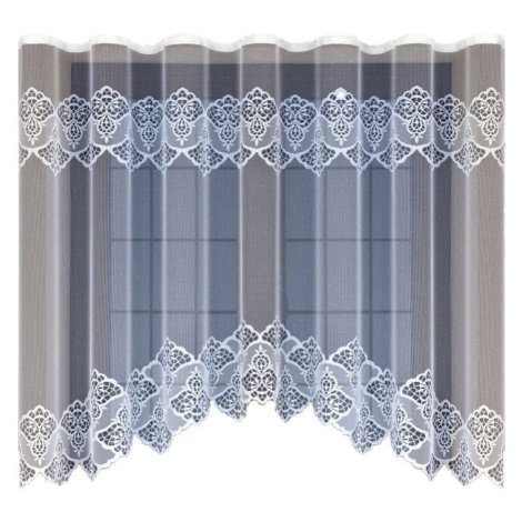 Dekorační žakárová záclona s řasící páskou EIMI 160 bílá 300x160 cm MyBestHome MyBestHome PRO