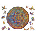 Prémiové dřevěné puzzle pro dospělé Mandala Dokonalá harmonie L 200 el