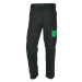 PARKSIDE® Pánské pracovní kalhoty (48, černá/zelená)