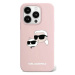 Kryt Karl Lagerfeld KLHMP15XSKCHPPLP iPhone 15 Pro Max 6.7" pink hardcase Silicone Karl & Choupe