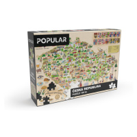 POPULAR - Puzzle - Mapa České republiky, 160 ks